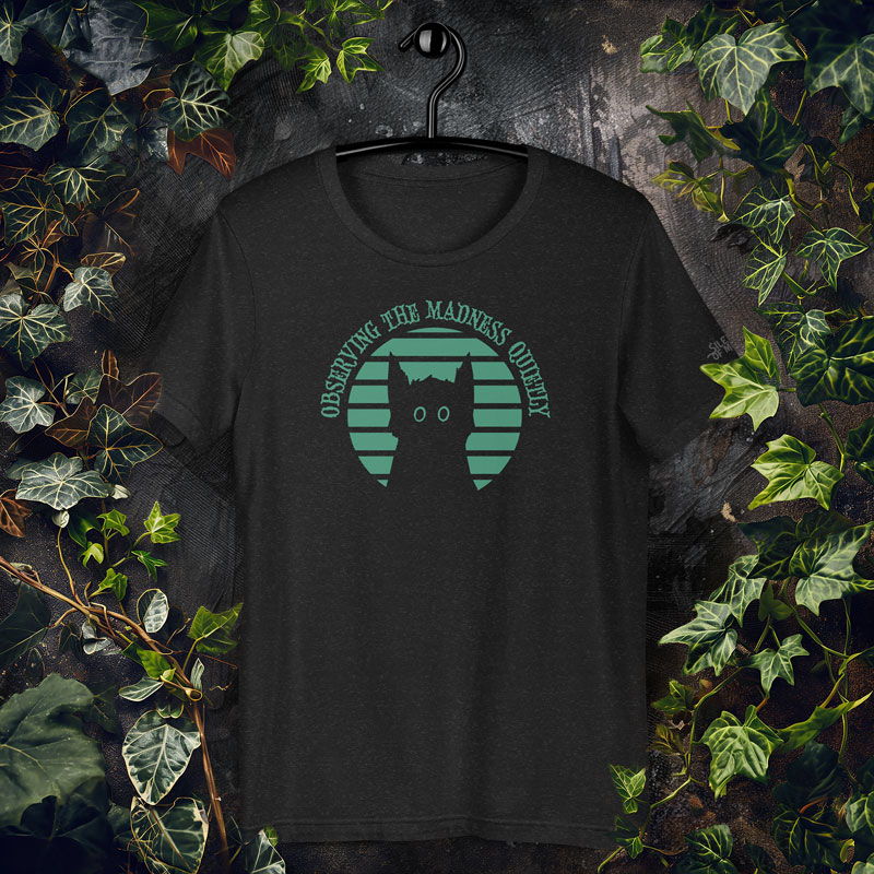 introvert cat t-shirt, dark humor