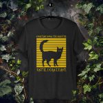 'Counting Down the Minutes Until I Can Leave' Unisex Cat T-shirt