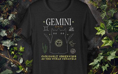 Gemini Unisex Cat T-Shirt