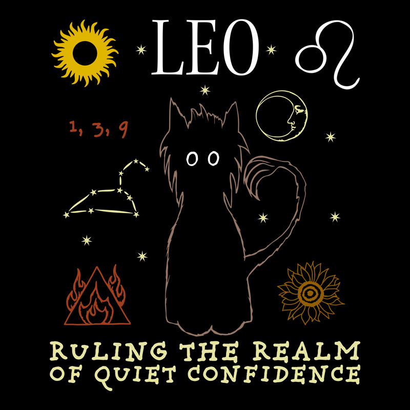 Leo zodiac sign t-shirt