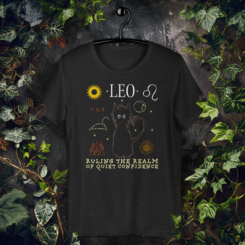 leo zodiac sign astrology t-shirt
