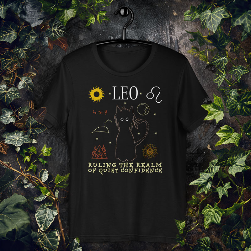 leo zodiac sign astrology t-shirt