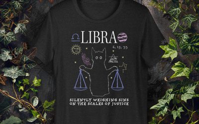 Libra Unisex Cat T-Shirt