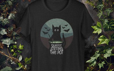 ‘Quietly Stirring The Pot’ Unisex Cat T-Shirt