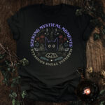 'Seeking Mystical Moments Bypassing Social Torments' Unisex Cat T-Shirt
