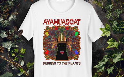 Ayahuascat – Purring to the Plants, Unisex Cat T-Shirt