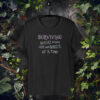 T-shirt with the phrase “Fake Smile” in soft, understated tones — a quiet nod to social exhaustion.