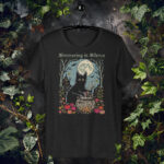 Simmering in Silence – Witchy Introvert Cat T-Shirt