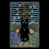 A black cat illustration on The Star Tarot Cat T-shirt, with a third-eye star, celestial planets, and subtle surreal elements, capturing the quiet, impersonal guidance of the Star tarot card.