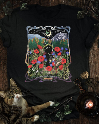 Moonlit Wildflowers meets Silent Cat of Mischief